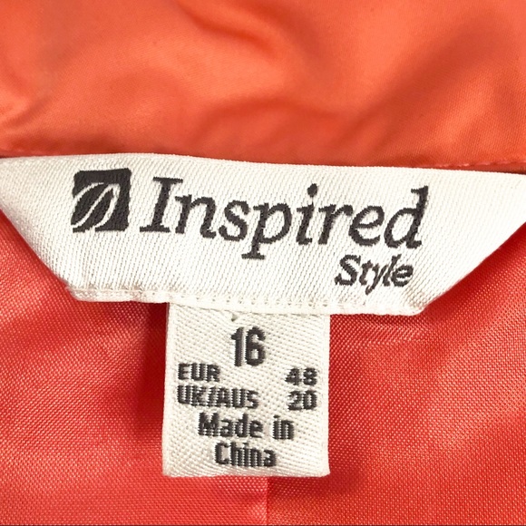 Inspired Style Peach Button Down Ruched Sleeve Jacket 16 - Picture 4 of 16